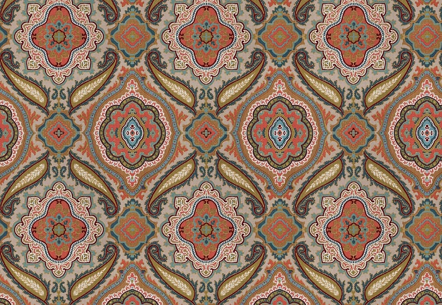 Ткань Fabricut Vignettes Vol.XVI Garden Somebody/Vermillion