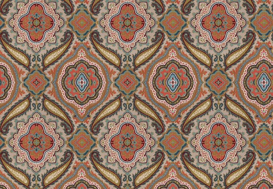 Ткань Fabricut Vignettes Vol.XVI Garden Somebody/Vermillion