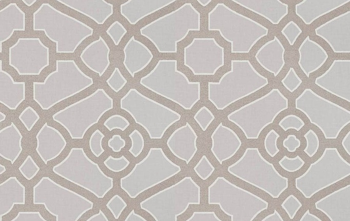 Американская ткань Fabricut, коллекция Vignettes Vol.XVI Graphite, артикул Drama lattice/Silver