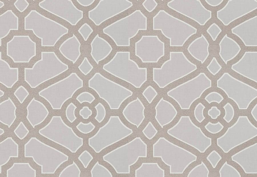 Ткань Fabricut Vignettes Vol.XVI Graphite Drama lattice/Silver