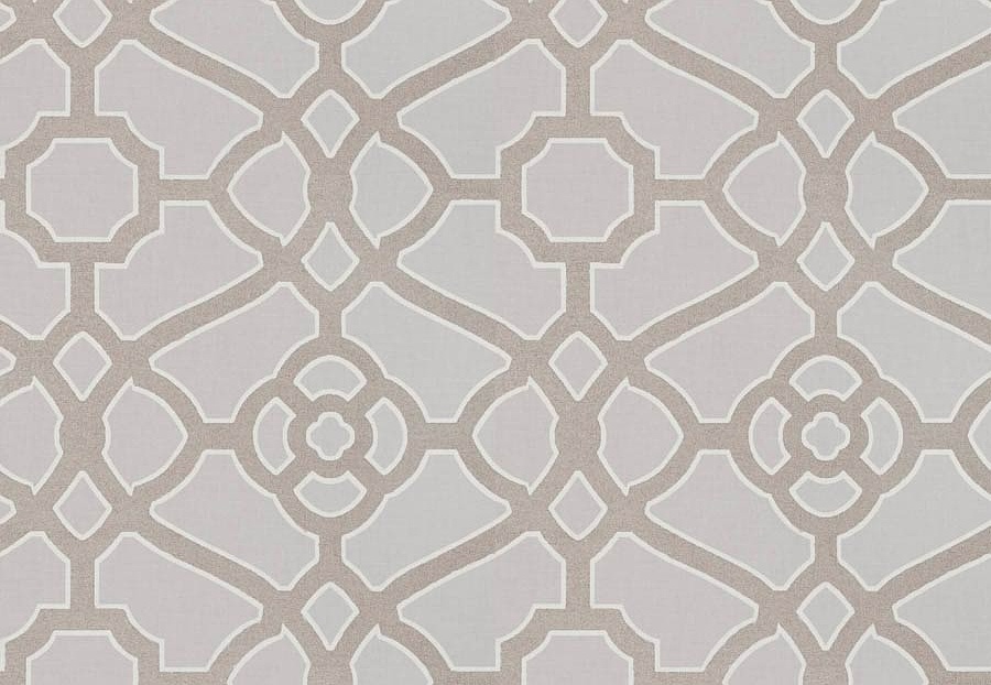 Ткань Fabricut Vignettes Vol.XVI Graphite Drama lattice/Silver