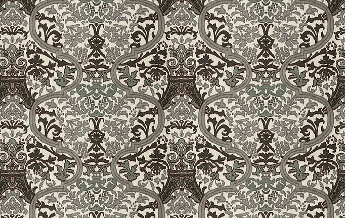 Американская ткань Fabricut, коллекция Vignettes Vol.XVI Graphite, артикул Critics Damask/Dusk