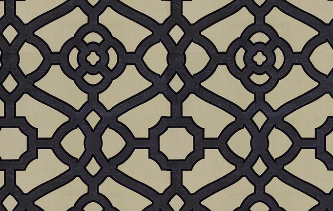 Американская ткань Fabricut, коллекция Vignettes Vol.XVI Graphite, артикул DramaLattice/Black