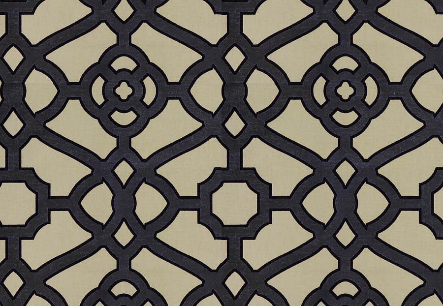 Ткань Fabricut Vignettes Vol.XVI Graphite DramaLattice/Black