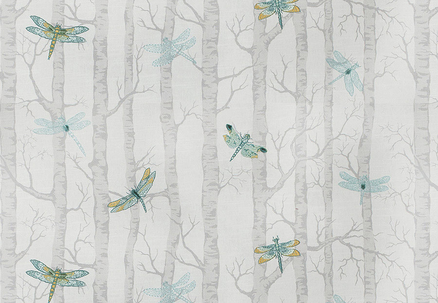 Ткань Fabricut Vignettes Vol.XVI Mineral Dragonfly/Aqua