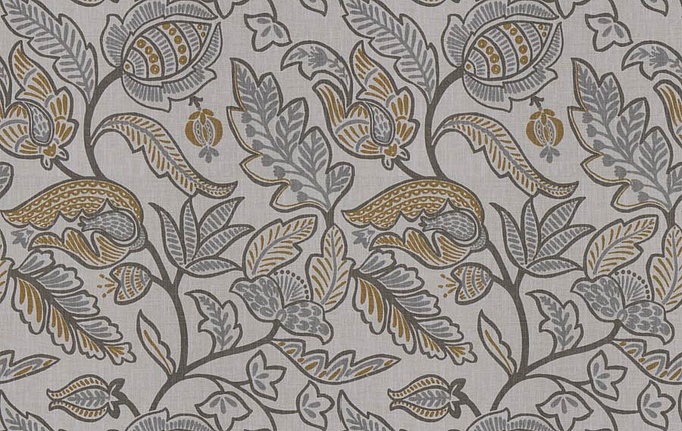 Американская ткань Fabricut, коллекция Vignettes Vol.XVI Wicker, артикул MatineeFloral/Taupe