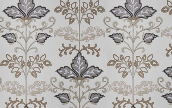 Американская ткань Fabricut, коллекция Vignettes Vol.XVI Wicker, артикул LensFloral/Pewter