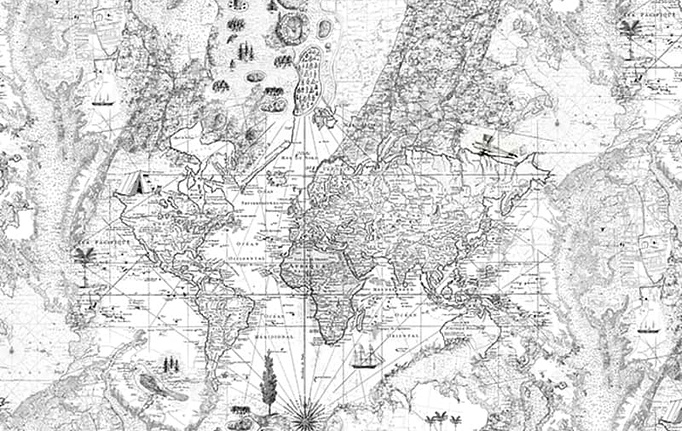 Шведские панно и фотообои Rebel Walls, коллекция No 5 Maps, артикул R13863