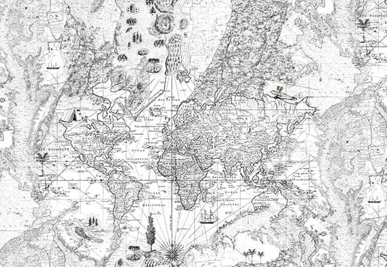 Панно и фотообои Rebel Walls No 5 Maps R13863