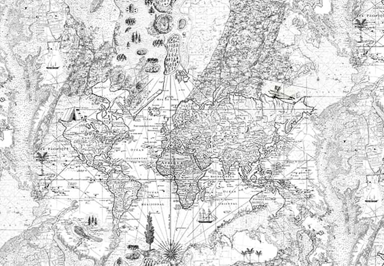 Панно и фотообои Rebel Walls No 5 Maps R13863