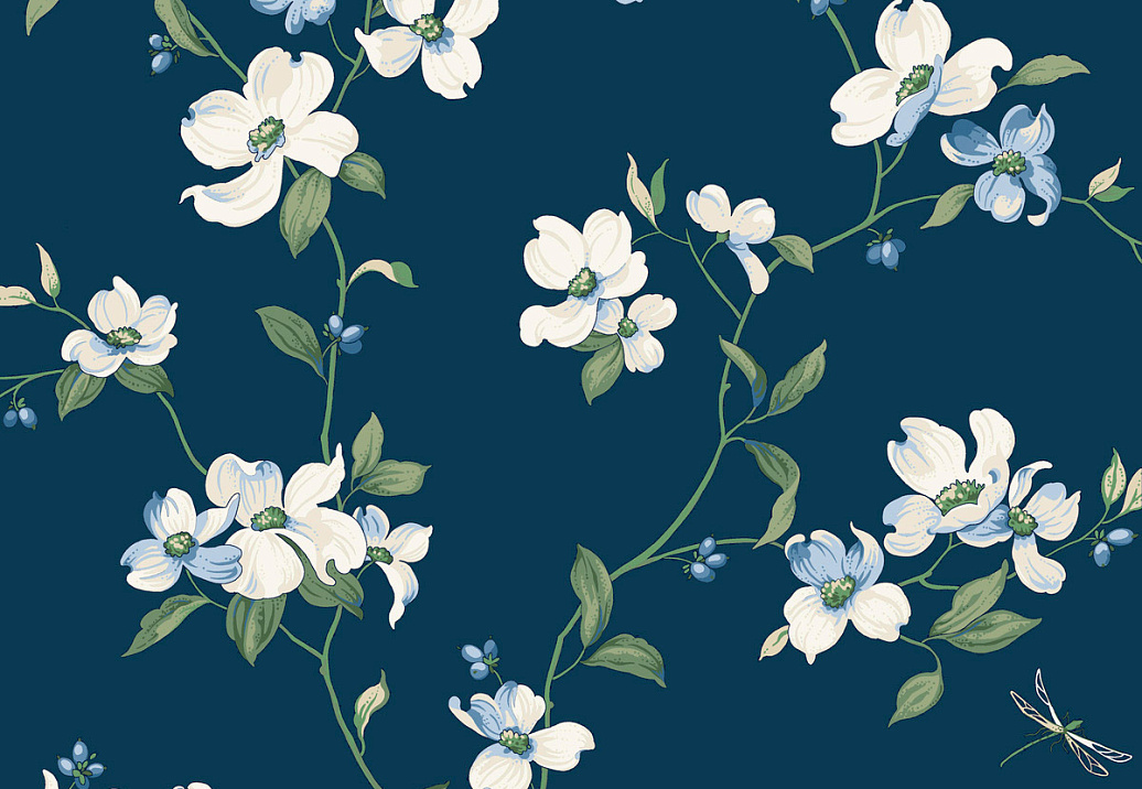 Обои York Blooms II Resource Library BL1761