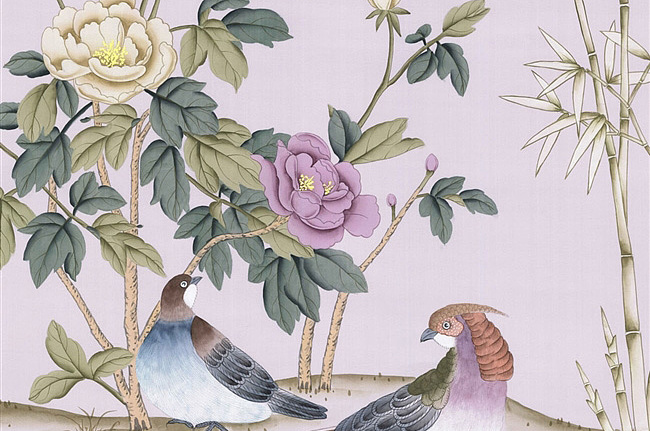 Обои Paul Montgomery Studio Book of Murals (Mural Sources) CH-241-IG/Violet