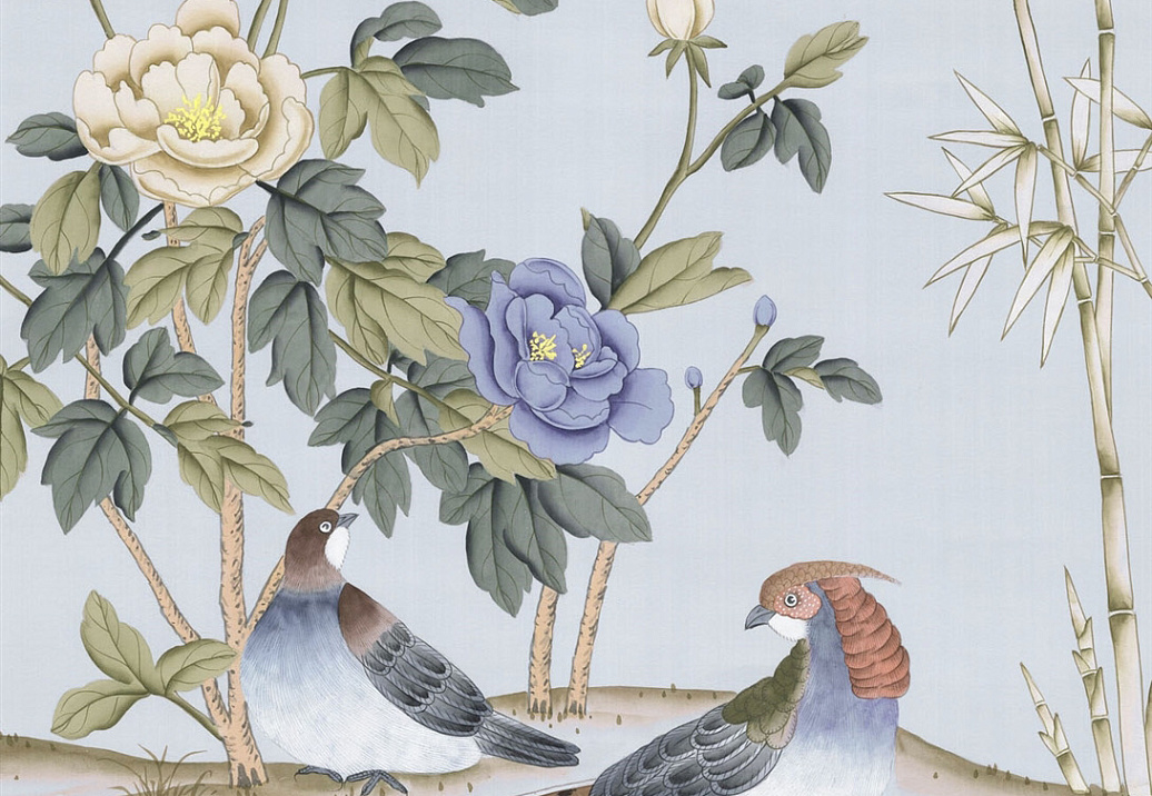 Обои Paul Montgomery Studio Book of Murals (Mural Sources) CH-241-IG/Blue