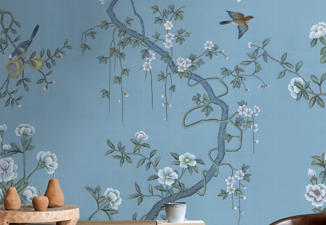 Обои Paul Montgomery Studio Book of Murals (Mural Sources) CH-120-BL1/Blue