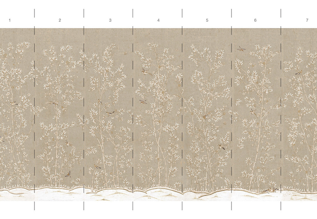 Обои Paul Montgomery Studio Book of Murals (Mural Sources) CH-211-TP1/Sepia
