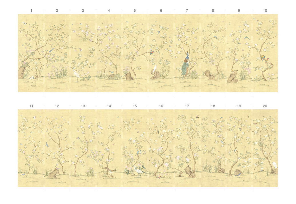 Обои Paul Montgomery Studio Book of Murals (Mural Sources) CH-080-YW1