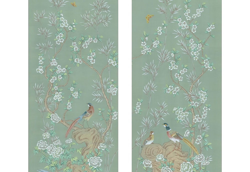 Обои Paul Montgomery Studio Book of Murals (Mural Sources) CH-130-RF1/Green