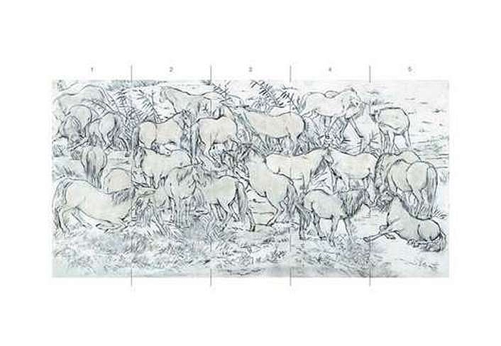 Обои Paul Montgomery Studio Book of Murals (Mural Sources) FL-075-BG1/Grey