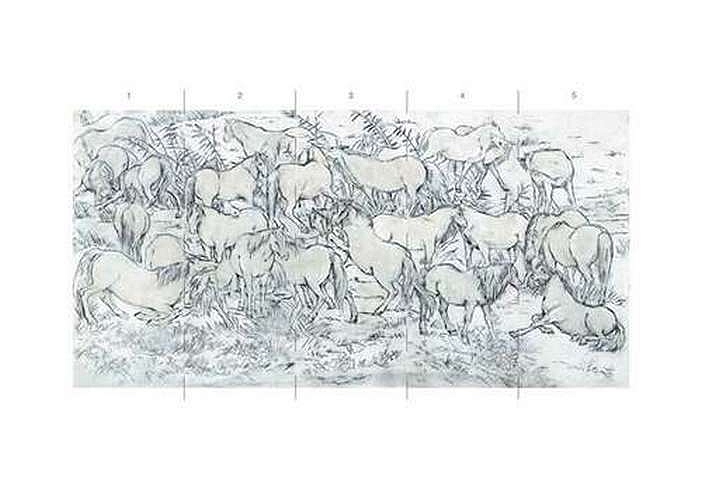 Обои Paul Montgomery Studio Book of Murals (Mural Sources) FL-075-BG1/Sepia