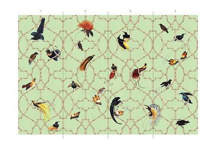Обои Paul Montgomery Studio Book of Murals (Mural Sources) FL-030-PT/Green