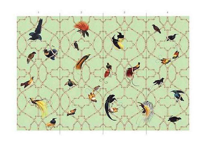 Обои Paul Montgomery Studio Book of Murals (Mural Sources) FL-030-PT/Navy