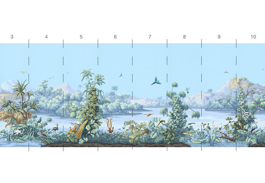 Обои Paul Montgomery Studio Book of Murals (Mural Sources) PN-880-AZ/Cyan