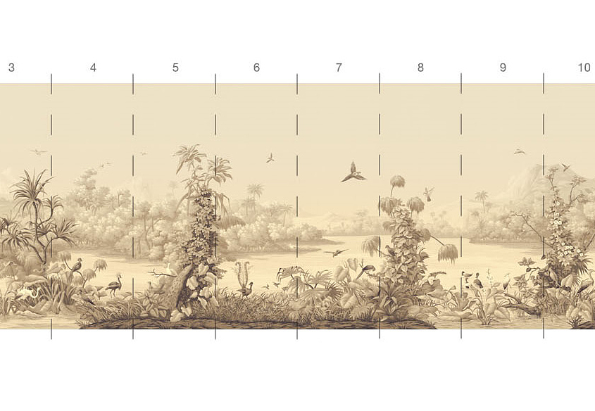 Обои Paul Montgomery Studio Book of Murals (Mural Sources) PN-880-AZ/Sepia