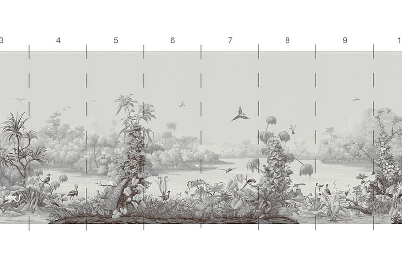 Обои Paul Montgomery Studio Book of Murals (Mural Sources) PN-880-AZ/Grisaille