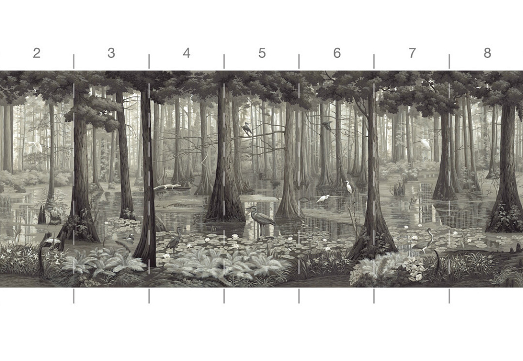 Обои Paul Montgomery Studio Book of Murals (Mural Sources) PN-700-GR1/Grey