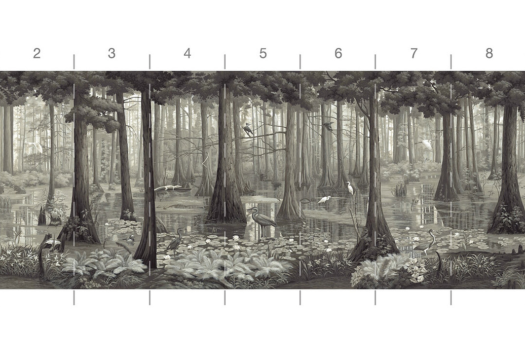 Обои Paul Montgomery Studio Book of Murals (Mural Sources) PN-700-GR1/Grey