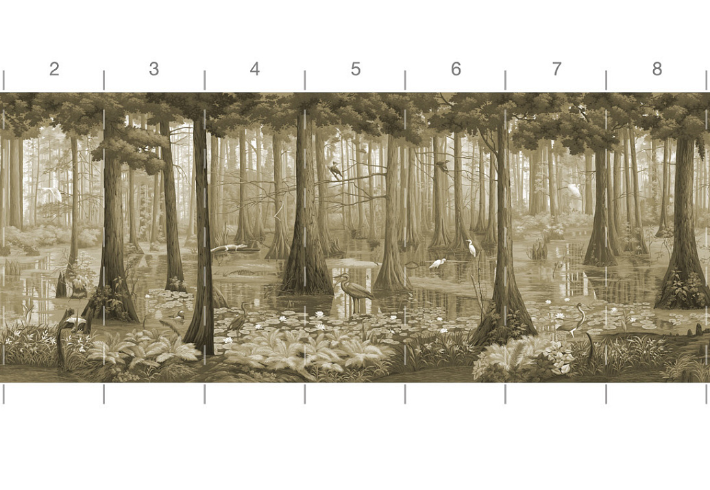 Обои Paul Montgomery Studio Book of Murals (Mural Sources) PN-700-GR1/Sepia