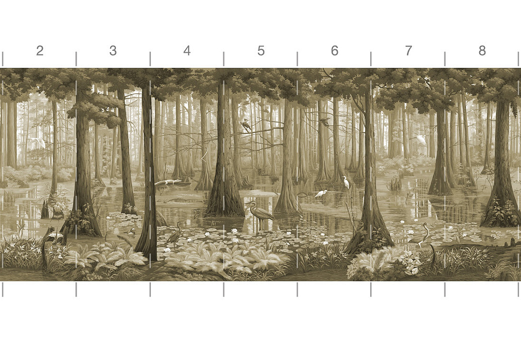 Обои Paul Montgomery Studio Book of Murals (Mural Sources) PN-700-GR1/Sepia