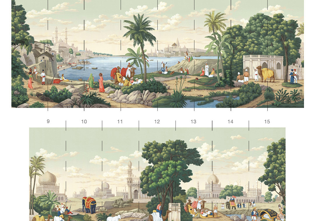 Обои Paul Montgomery Studio Book of Murals (Mural Sources) PN-310-ND/Sepia