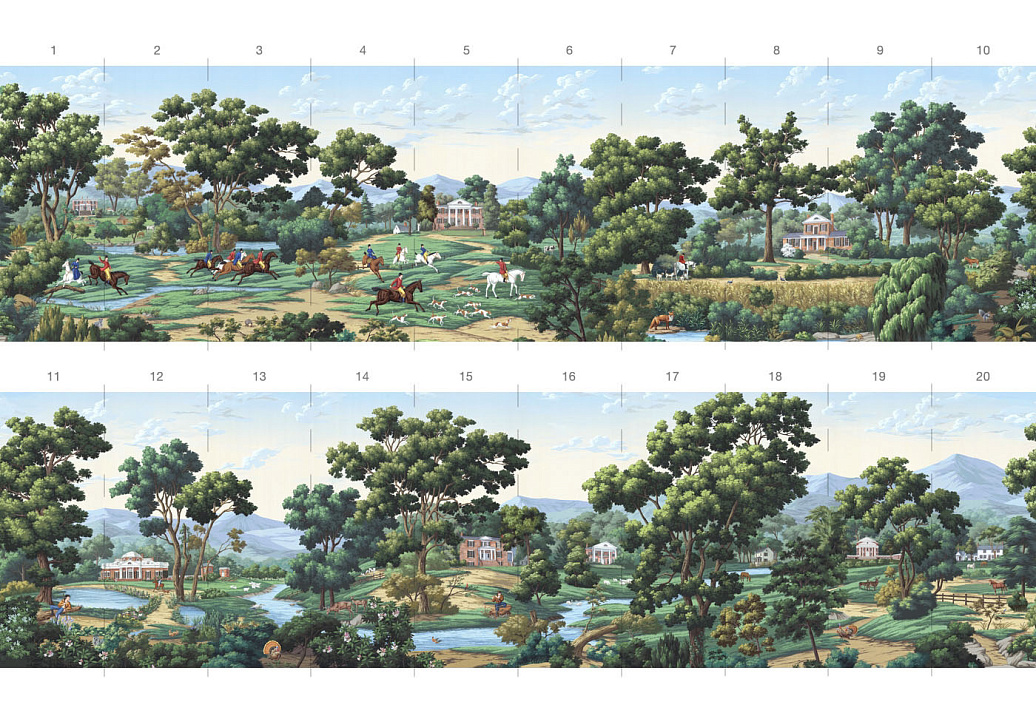 Обои Paul Montgomery Studio Book of Murals (Mural Sources) PN-990-JC/Classic