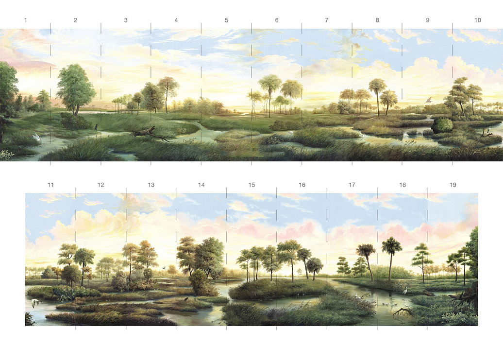 Обои Paul Montgomery Studio Book of Murals (Mural Sources) PN-020-LC