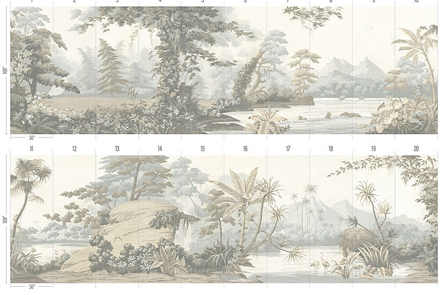Обои Paul Montgomery Studio Book of Murals (Mural Sources) PN-500-PD/Grisaille