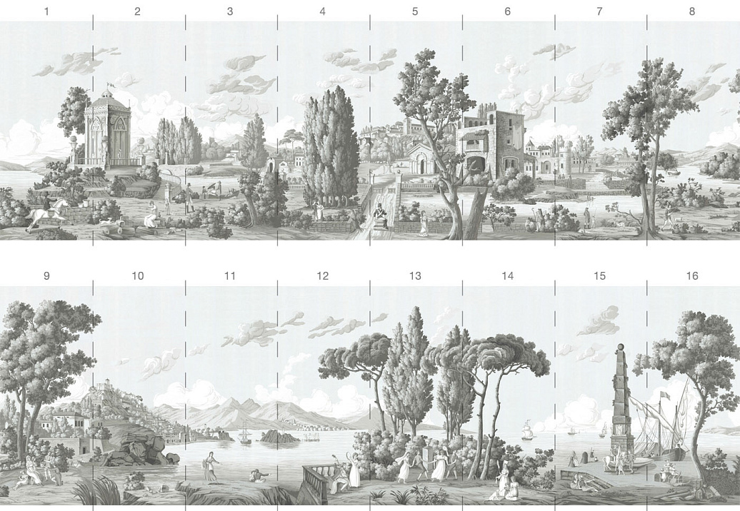 Обои Paul Montgomery Studio Book of Murals (Mural Sources) PN-013-GR1