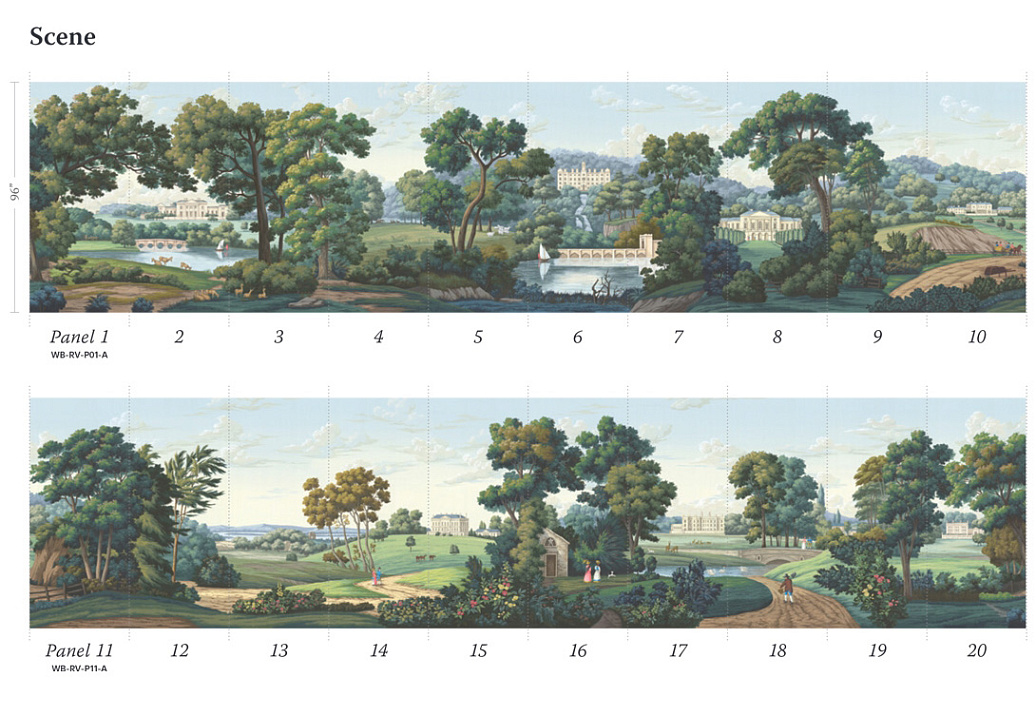 Обои Paul Montgomery Studio Book of Murals (Mural Sources) WB-RV