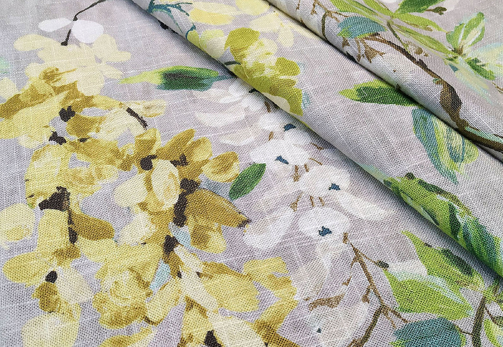 Ткань Dana Panorama Wisteria Wisteria/Lemon