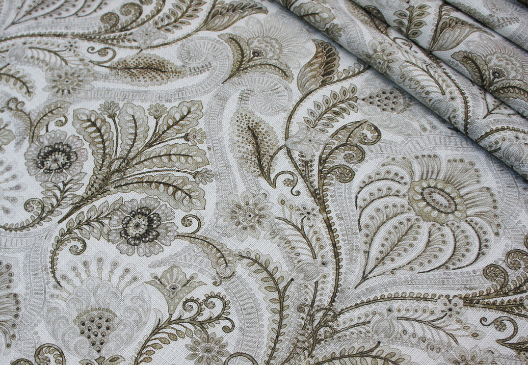 Ткань Dana Panorama Uxia/Bluebell Bluebell/Beige