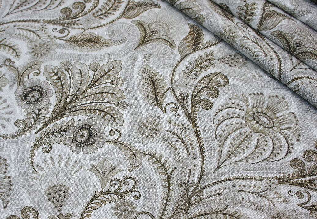 Ткань Dana Panorama Uxia/Bluebell Bluebell/Beige