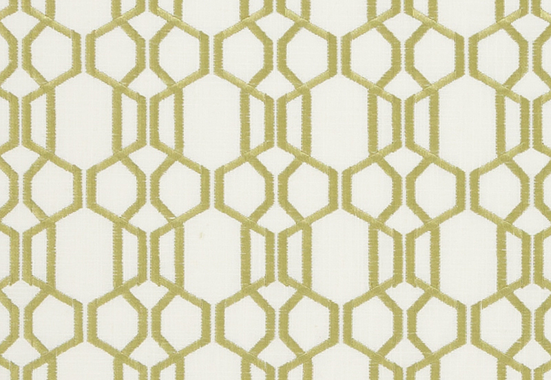 Ткань Duralee Pirouette - Honeysuckle, Avocado, Forest DA61792/254