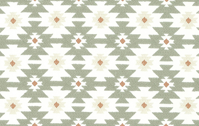 Американская ткань Duralee, коллекция Pirouette - Honeysuckle, Avocado, Forest, артикул DA61800/257