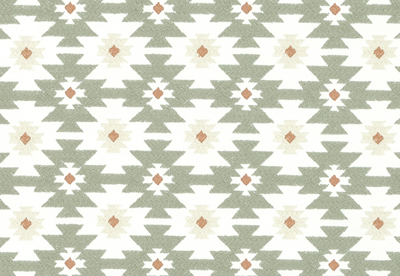 Ткань Duralee Pirouette - Honeysuckle, Avocado, Forest DA61800/257