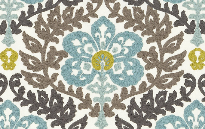 Американская ткань Duralee, коллекция Pirouette - Aquarmarine, Seaglass, Mermaid, артикул DA61794/680