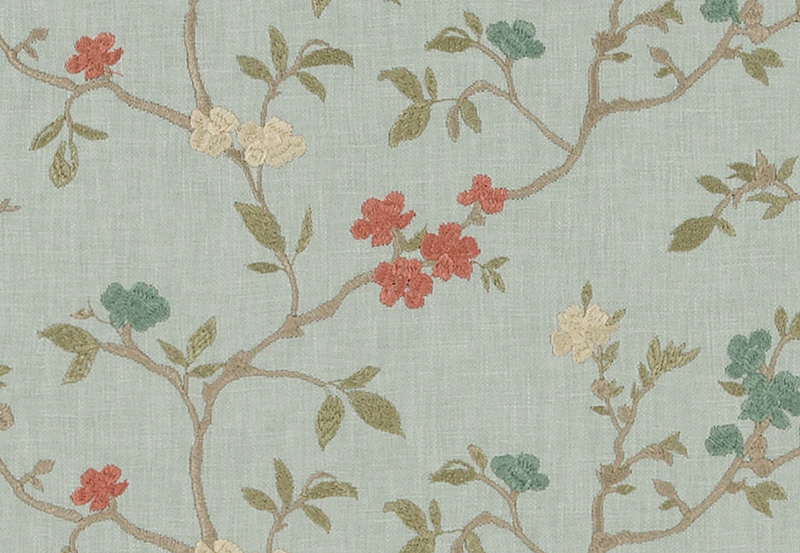 Ткань Duralee Pirouette - Aquarmarine, Seaglass, Mermaid DA61799/28