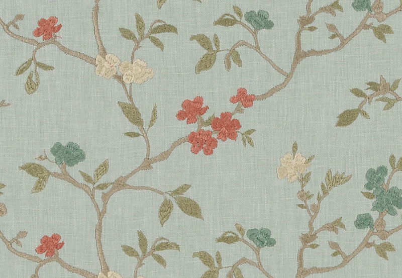 Ткань Duralee Pirouette - Aquarmarine, Seaglass, Mermaid DA61799/28