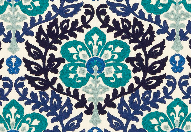 Ткань Duralee Pirouette - Sapphire, Lapis, Chambray DA61794/54