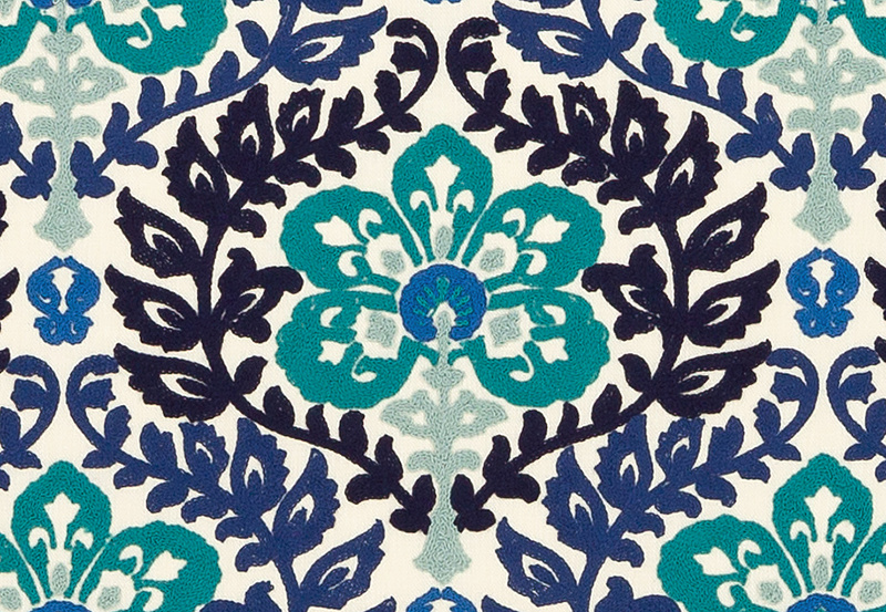 Ткань Duralee Pirouette - Sapphire, Lapis, Chambray DA61794/54