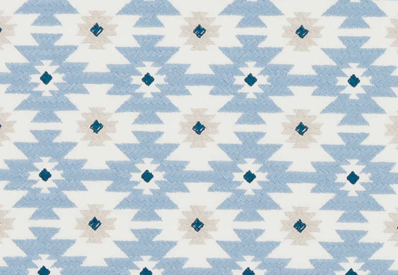 Ткань Duralee Pirouette - Sapphire, Lapis, Chambray DA61800/59